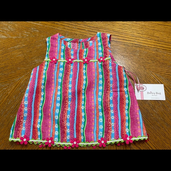 Girls Striped Top & Pants Set, Size 4 - Picture 2 of 5